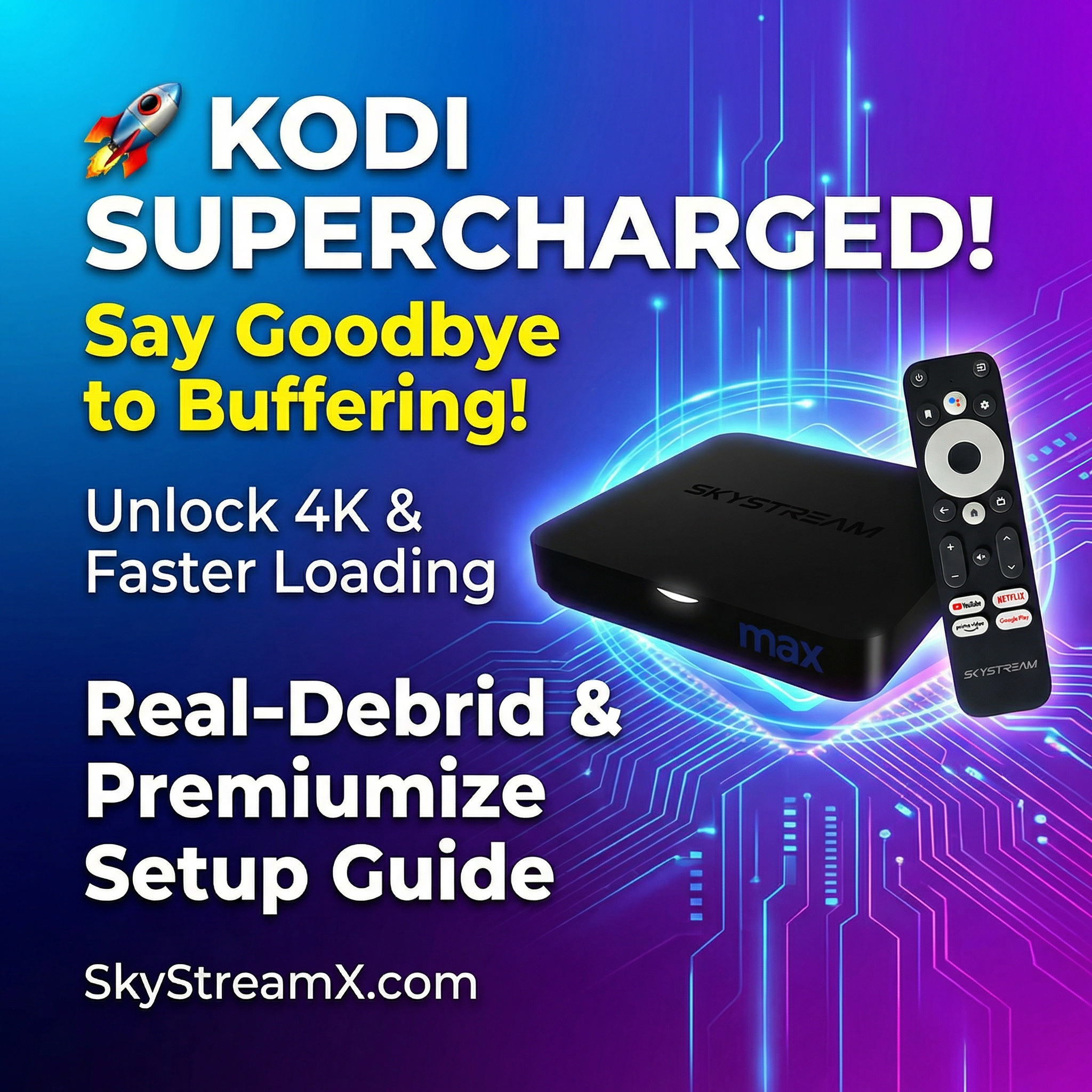Supercharge Your SkyStream MAX: Unlock KODI's Full Potential with Real-Debrid or Premiumize!